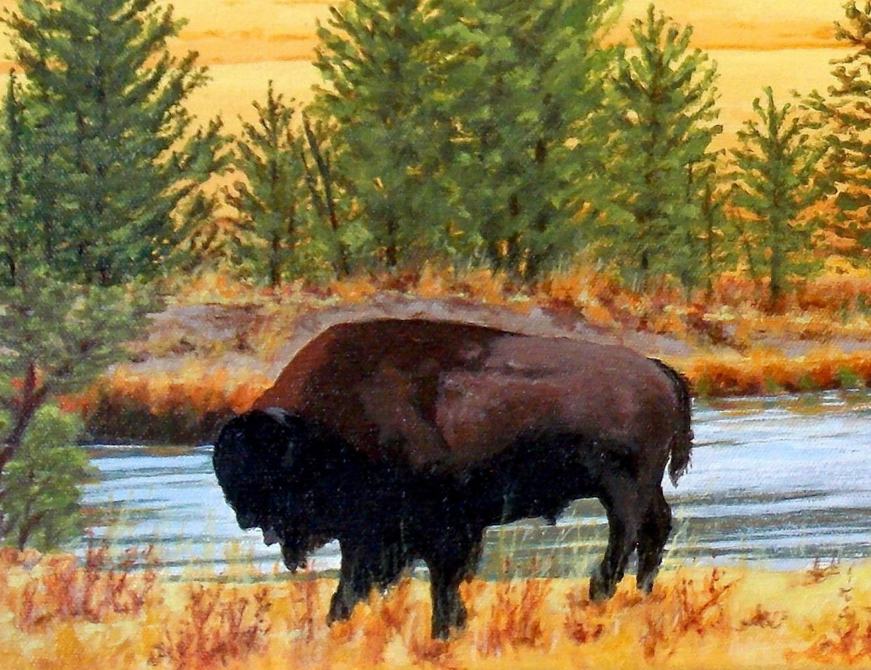 Into the Silence by John Jaster |  Closeup View of Artwork 