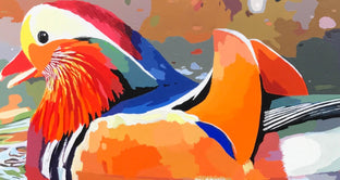 Mandarin Glide by John Jaster |   Closeup View of Artwork 