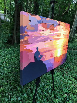Original art for sale at UGallery.com | Meditations on a Sunset by John Jaster | $1,300 | acrylic painting | 24' h x 36' w | photo 2