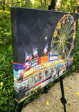 Original art for sale at UGallery.com | Midway Grill by John Jaster | $700 | acrylic painting | 16' h x 20' w | thumbnail 2