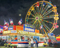 Original art for sale at UGallery.com | Midway Grill by John Jaster | $700 | acrylic painting | 16' h x 20' w | thumbnail 1