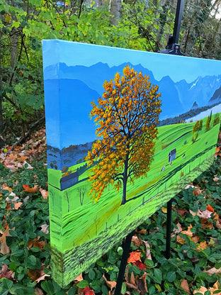 Mountain Meadows by John Jaster |  Side View of Artwork 
