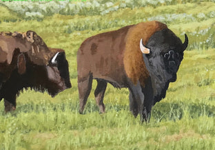 Original art for sale at UGallery.com | Postcard from Yellowstone by John Jaster | $1,200 | acrylic painting | 18' h x 36' w | photo 4