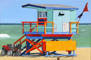 Original art for sale at UGallery.com | Prime Beachfront Property by John Jaster | $1,300 | acrylic painting | 24' h x 36' w | photo 1