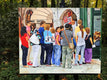 Original art for sale at UGallery.com | Standing in Line by John Jaster | $700 | acrylic painting | 16' h x 20' w | thumbnail 3