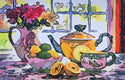 Original art for sale at UGallery.com | Tea and Flowers by John Jaster | $1,300 | acrylic painting | 24' h x 36' w | thumbnail 1