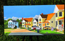 Original art for sale at UGallery.com | The Suburbs by John Jaster | $1,200 | acrylic painting | 18' h x 36' w | thumbnail 3