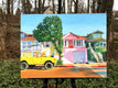 Original art for sale at UGallery.com | Three Houses by John Jaster | $900 | acrylic painting | 18' h x 24' w | thumbnail 3