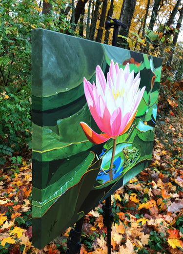 What Lies Beneath by John Jaster |  Side View of Artwork 