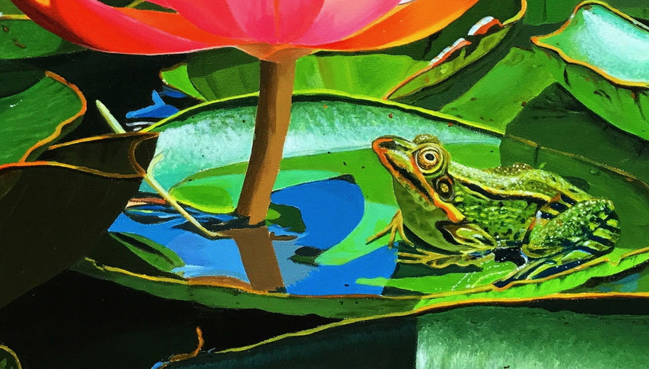 What Lies Beneath by John Jaster |   Closeup View of Artwork 