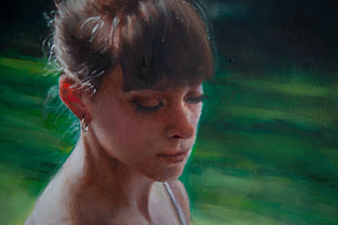Original art for sale at UGallery.com | Clemence in the Garden by John Kelly | $2,800 | oil painting | 21.5' h x 15' w | photo 4