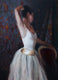 Original art for sale at UGallery.com | Clemence Blue by John Kelly | $3,250 | oil painting | 27.5' h x 19.5' w | thumbnail 1