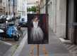 Original art for sale at UGallery.com | Clemence in Shadow by John Kelly | $2,300 | oil painting | 21.5' h x 15' w | thumbnail 3