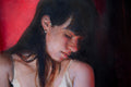 Original art for sale at UGallery.com | Clemence, Red by John Kelly | $2,300 | oil painting | 21.5' h x 15' w | thumbnail 4