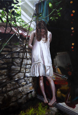 Original art for sale at UGallery.com | End of Day by John Kelly | $3,450 | oil painting | 28.5' h x 19.5' w | photo 1
