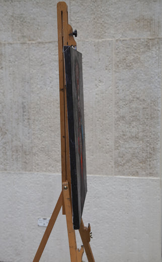 Masked Venetian Woman by John Kelly |  Side View of Artwork 