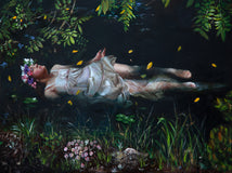 Original art for sale at UGallery.com | Ophelia by John Kelly | $2,950 | oil painting | 19.75' h x 27.5' w | thumbnail 1