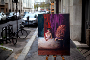 Original art for sale at UGallery.com | Pause by John Kelly | $2,800 | oil painting | 24' h x 18' w | photo 3