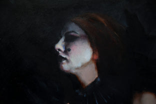 Original art for sale at UGallery.com | Pierrot Praying by John Kelly | $2,300 | oil painting | 21.5' h x 15' w | photo 4