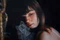 Original art for sale at UGallery.com | Portrait, Clemence by John Kelly | $2,300 | oil painting | 21.5' h x 14' w | thumbnail 4
