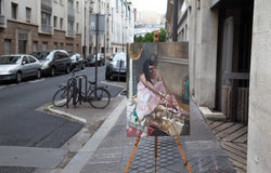 Original art for sale at UGallery.com | Wednesday Morning in the Garden by John Kelly | $3,500 | oil painting | 35.5' h x 24' w | thumbnail 3