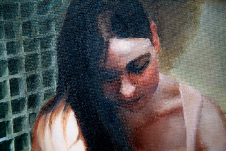 Wednesday Morning in the Garden by John Kelly |   Closeup View of Artwork 