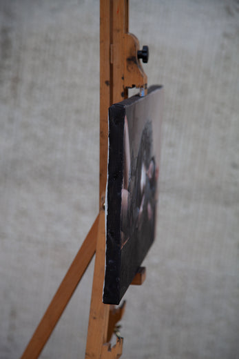 Woman in Black Tulle by John Kelly |  Side View of Artwork 