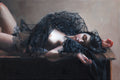 Original art for sale at UGallery.com | Woman in Black Tulle by John Kelly | $1,750 | oil painting | 10.5' h x 16' w | thumbnail 1