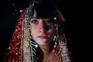 Woman in Moroccan Costume by John Kelly |   Closeup View of Artwork 