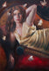 Original art for sale at UGallery.com | Woman with Moths by John Kelly | $2,800 | oil painting | 21.5' h x 15' w | thumbnail 1