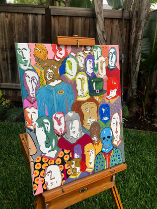 Original art for sale at UGallery.com | 14th Street Station - Oakland by John McCabe | $400 | acrylic painting | 20' h x 16' w | photo 2