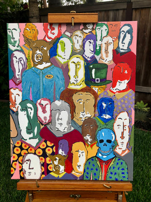 Original art for sale at UGallery.com | 14th Street Station - Oakland by John McCabe | $400 | acrylic painting | 20' h x 16' w | photo 3