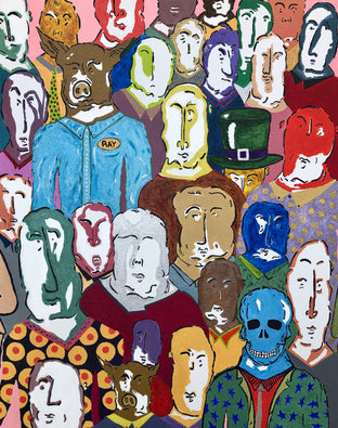 Original art for sale at UGallery.com | 14th Street Station - Oakland by John McCabe | $400 | acrylic painting | 20' h x 16' w | photo 1