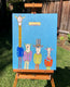 Original art for sale at UGallery.com | Giraffe & Ten Gallon Hat by John McCabe | $425 | acrylic painting | 20' h x 16' w | thumbnail 3