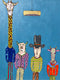 Original art for sale at UGallery.com | Giraffe & Ten Gallon Hat by John McCabe | $425 | acrylic painting | 20' h x 16' w | thumbnail 1