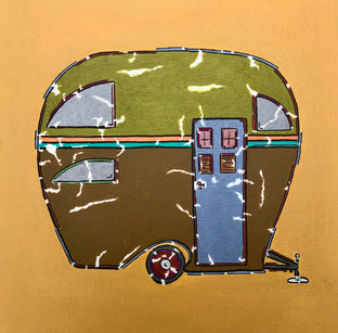 Original art for sale at UGallery.com | No One Ever Says Trailer by John McCabe | $325 | acrylic painting | 12' h x 12' w | photo 1