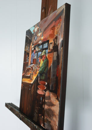 Original art for sale at UGallery.com | Churro Shop by Jonelle Summerfield | $525 | oil painting | 14' h x 11' w | photo 2