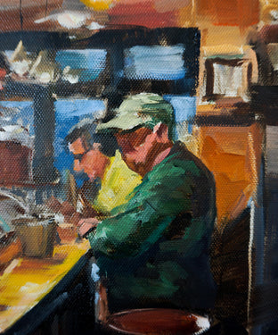 Original art for sale at UGallery.com | Churro Shop by Jonelle Summerfield | $525 | oil painting | 14' h x 11' w | photo 4