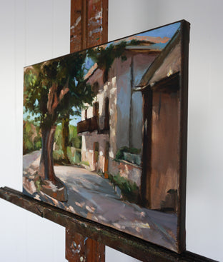 Original art for sale at UGallery.com | Cool Shadows on the Camino by Jonelle Summerfield | $675 | oil painting | 12' h x 16' w | photo 2