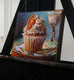 Original art for sale at UGallery.com | Cupcake with Orange Slice by Jonelle Summerfield | $125 | oil painting | 4' h x 4' w | thumbnail 2