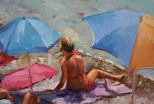 Original art for sale at UGallery.com | Lounging in Cassis by Jonelle Summerfield | $525 | oil painting | 12' h x 16' w | photo 4