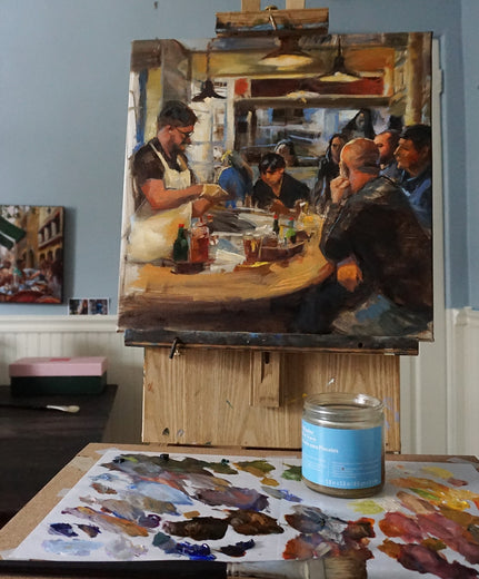 Oyster Bar by Jonelle Summerfield |  Context View of Artwork 