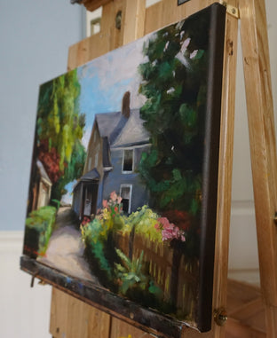 Original art for sale at UGallery.com | Pathway to the Beach by Jonelle Summerfield | $675 | oil painting | 12' h x 16' w | photo 2