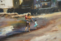 Original art for sale at UGallery.com | Playdate at Rockport Beach by Jonelle Summerfield | $525 | oil painting | 12' h x 16' w | thumbnail 4