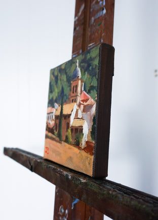 Original art for sale at UGallery.com | Spanish Village by Jonelle Summerfield | $275 | oil painting | 6' h x 6' w | photo 2