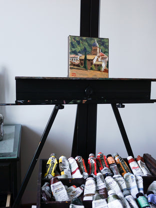 Spanish Village by Jonelle Summerfield |  Context View of Artwork 