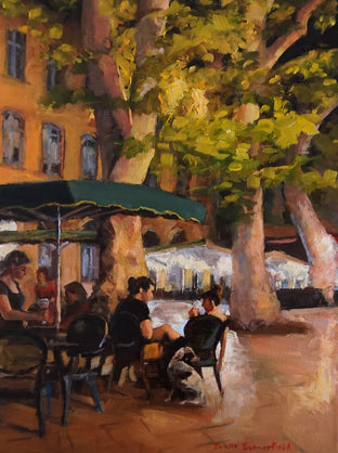 Original art for sale at UGallery.com | Summer Night in Aix by Jonelle Summerfield | $675 | oil painting | 16' h x 12' w | photo 1