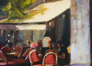 Original art for sale at UGallery.com | Sunny Side of the Street by Jonelle Summerfield | $575 | oil painting | 12' h x 12' w | photo 4