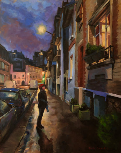 Umbrella Please...- Commission by Jonelle Summerfield |   Closeup View of Artwork 