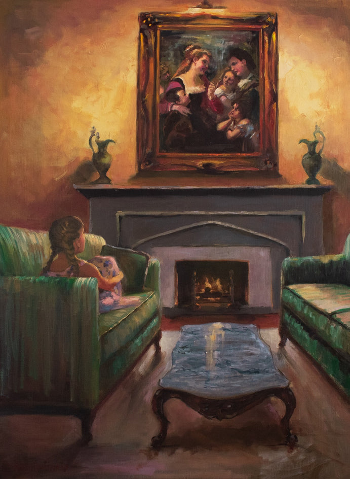 The Listener - Commission by Jonelle Summerfield |  Context View of Artwork 